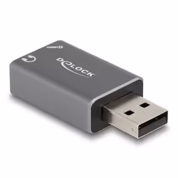 DeLOCK 66633 adattatore per inversione del genere dei cavi USB 2.0 Type-A 3.5 mm 3 pin, Grigio - Vista aggiuntiva 2