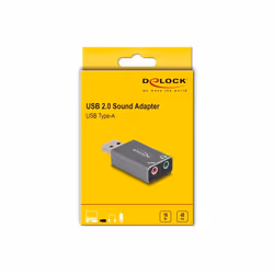 DeLOCK 66633 adattatore per inversione del genere dei cavi USB 2.0 Type-A 3.5 mm 3 pin, Grigio - Vista aggiuntiva 4