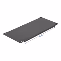 DeLOCK Scheda cieca del quadro di rete da 10″ 3U nera