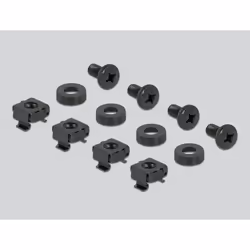 DeLOCK Scheda cieca del quadro di rete da 19″ 4U nera