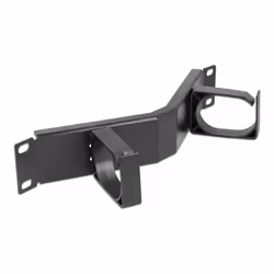 DeLOCK Pannello di gestione dei cavi da 10″ con 2 ganci angolato 1U nero, Pannello di gestione del cavo, Nero, Metallo, 1U, C ...
