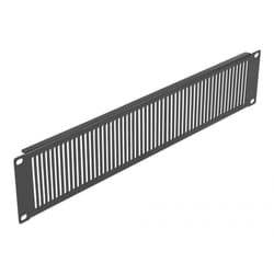 DeLOCK Pannello per armadio di rete da 19″ con fessure di ventilazione verticale 2U nero