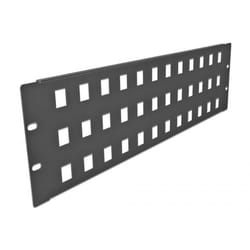 DeLOCK Pannello patch da 19″ Keystone 48 porta 3U nero