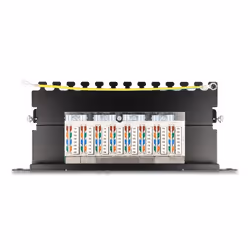 DeLOCK Patch Panel da 10″ a 8 porte Cat.6A 0,5U nero