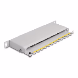 DeLOCK Patch Panel da 10″ a 8 porte Cat.6A 0,5U grigio