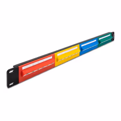 DeLOCK Patch Panel da 19″ a 24 porte Cat.5e 1U colorato, RJ-45, LSA, 22/26, Blu, Verde, Rosso, Giallo, Metallo, Plastica, Mon ...