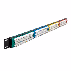 DeLOCK Patch Panel da 19″ a 24 porte Cat.5e 1U colorato