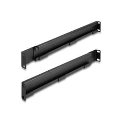 DeLOCK Staffa di montaggio da 19″ lunghezza regolabile 368 - 600 mm per armadio di rete 1U 2 pezzi