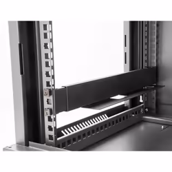DeLOCK Staffa di montaggio da 19″ lunghezza regolabile 368 - 600 mm per armadio di rete 1U 2 pezzi