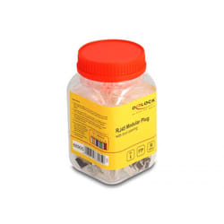 DeLOCK Spina modulare RJ45 con apertura frontale (connessione facile) Cat.6 e protezione antipiega 50 pezzi set 75