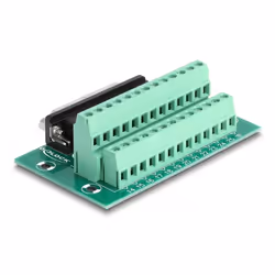 DeLOCK D-Sub 25 pin femmina a morsettiera per guida DIN