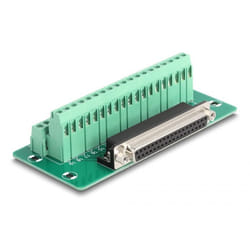 DeLOCK D-Sub 37 pin femmina a morsettiera per guida DIN
