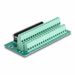 DeLOCK D-Sub 37 pin femmina a morsettiera per guida DIN