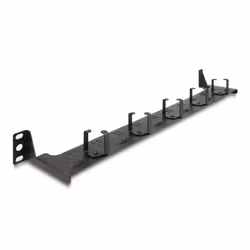DeLOCK Pannello di gestione per fibra ottica da 19″ 1U nero, Montaggio a rack, 1U, Nero, Metallo, 100 mm, 482 mm