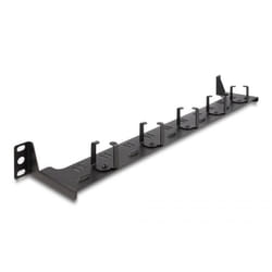 DeLOCK Pannello di gestione per fibra ottica da 19″ 1U nero