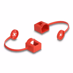 DeLOCK Parapolvere per RJ45 maschio con clip di montaggio set da 50 pezzi colorati