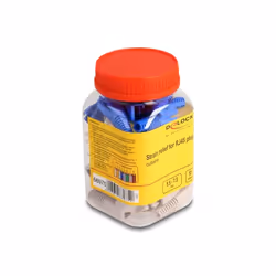 DeLOCK Fermacavo per RJ45 maschio tagliabile set 50 pezzi colorati