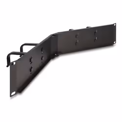 DeLOCK Pannello di gestione dei cavi da 19″ con 4 ganci 2U angolato nero