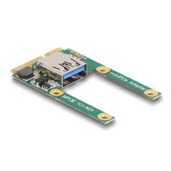 DeLOCK Mini PCIe I/O 1 x USB 2.0 Tipo-A femmina versione intera / mezzo formato