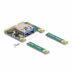 DeLOCK Mini PCIe I/O 1 x USB 2.0 Tipo-A femmina versione intera / mezzo formato