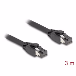 DeLOCK Cavo di rete RJ45 Cat.8.1 S/FTP da 3 m a 40 Gbps nero