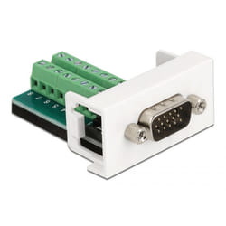 DeLOCK Modulo Easy 45 VGA maschio a morsettiera 22,5 x 45 mm