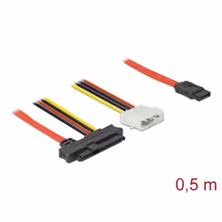 DeLOCK Cavo SAS SFF-8482 + Potenza > 1 x SATA 7 pin 0,5 m