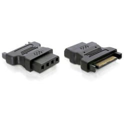 DeLOCK Adapter Power - IDE drive > 4 Pin SATA 15 p IDE 4p Nero