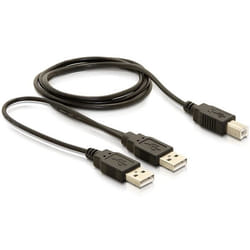 DeLOCK USB-B/USB-A Cable cavo USB 1 m USB B USB A Nero