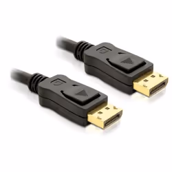 DeLOCK Cable Displayport 3m male - male Gold, 3 m, Nero, Maschio/Maschio