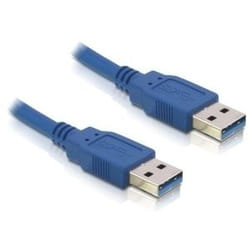 DeLOCK USB 3.0-A male/male - 5m cavo USB USB A Blu