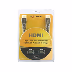 DeLOCK 5m HDMI AM/AM cavo HDMI HDMI tipo A (Standard) Nero - Vista aggiuntiva 2