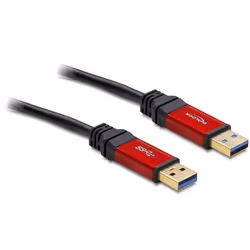 DeLOCK 2.0m USB 3.0 A, 2 m, USB A, USB A, USB 3.2 Gen 1 (3.1 Gen 1), Maschio/Maschio, 5 Gbit/s