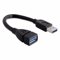 DeLOCK 82776, 0,15 m, 5 Gbit/s, Nero