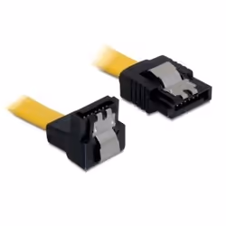 DeLOCK 0.2m SATA M/M, 0,2 m, Maschio/Maschio, Giallo