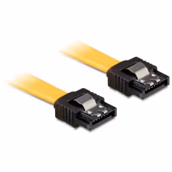 DeLOCK 0.5m SATA M/M, 0,5 m, Maschio/Maschio, Giallo
