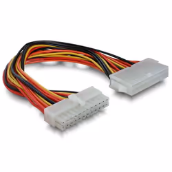 DeLOCK 82989, 0,22 m, ATX (24-pin), ATX (24-pin), Maschio, Femmina, Multicolore