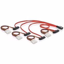 DeLOCK Cable mini SAS 36pin to 4x SAS 29pin