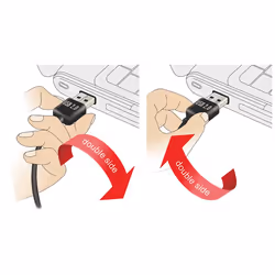 DeLOCK 1m USB 2.0 A - B m/m cavo USB USB A USB B Nero - Vista aggiuntiva 4