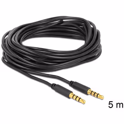 DeLOCK 83438 cavo audio 5 m 3.5mm Nero - Vista aggiuntiva 2