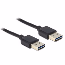 DeLOCK 5m USB 2.0 A, 5 m, USB A, USB A, USB 2.0, Maschio/Maschio, Nero
