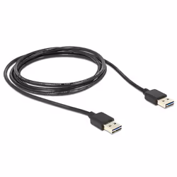 DeLOCK 5m USB 2.0 A cavo USB USB A Nero