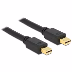 DeLOCK 83476, 3 m, Mini DisplayPort, Mini DisplayPort, Maschio, Maschio, 3840 x 2160 Pixel