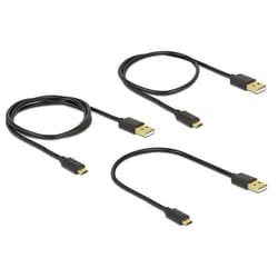DeLOCK 83680 cavo USB USB 2.0 USB A Micro-USB B Nero