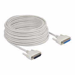 DeLOCK Cavo seriale D-Sub 25 maschio a femmina 20 m, Beige, 20 m, D-Sub 25 Pin, D-Sub 25 Pin, Maschio, Femmina
