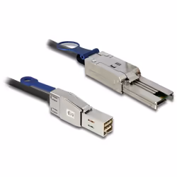 DeLOCK 83734, 1 m, Mini SAS HD SFF-8644, Mini SAS SFF-8088, Maschio/Maschio, Nero