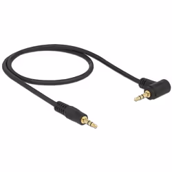 DeLOCK 0.5m 3.5mm M/M cavo audio 0,5 m Nero