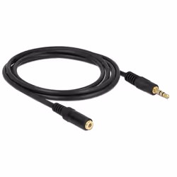 DeLOCK 83766 cavo audio 2 m 3.5mm Nero - Vista aggiuntiva 2