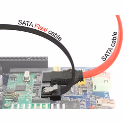 DeLOCK 0.2m 2xSATAIII cavo SATA 0,2 m Nero