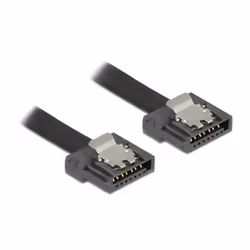 DeLOCK 0.5m SATA III, 0,5 m, SATA III, SATA 7-pin, SATA 7-pin, Maschio/Maschio, Nero
